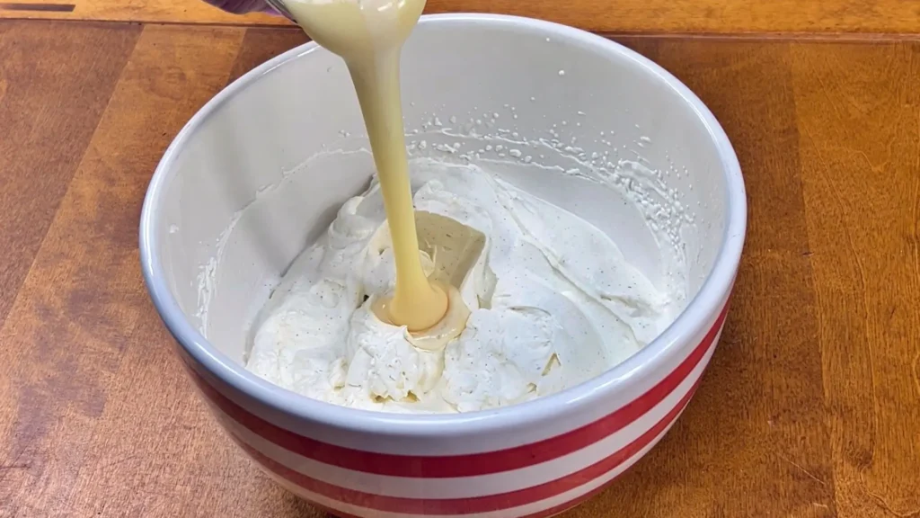 Rhubarb ice cream condensed milk