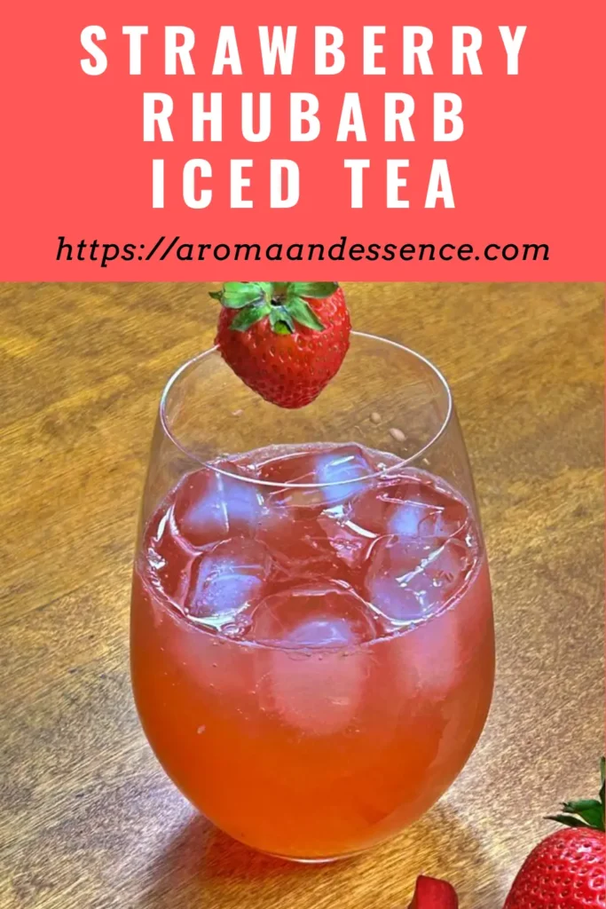 Strawberry Rhubarb Iced Tea