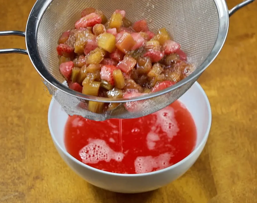 Strawberry Rhubarb strained